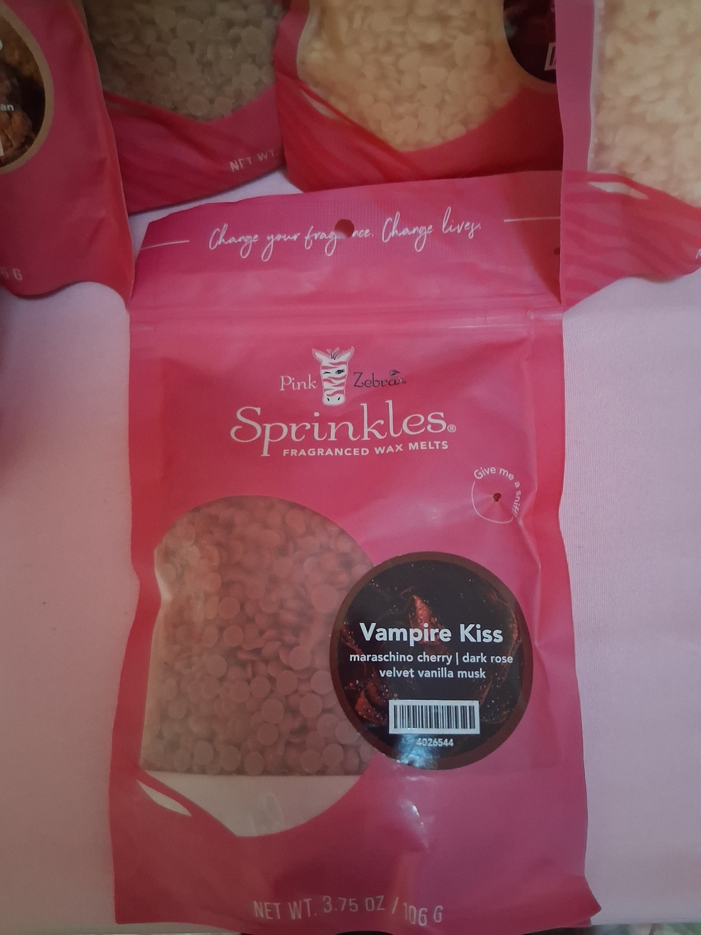 Pink Zebra Sprinkles Vampire Kiss Fragranced Wax Melts - Hot Pink